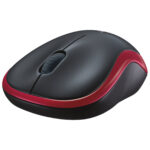 MOUSE INALAMBRICO LOGITECH M185 COLOR ROJO 910-003635