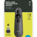 Logitech R500 Laser Presentation Remote apuntador inalámbrico Bluetooth/RF Grafito