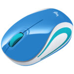MINI MOUSE INALAMBRICO LOGITECH M187 COLOR AZUL 910-005360