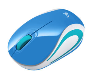 MINI MOUSE INALAMBRICO LOGITECH M187 COLOR AZUL 910-005360