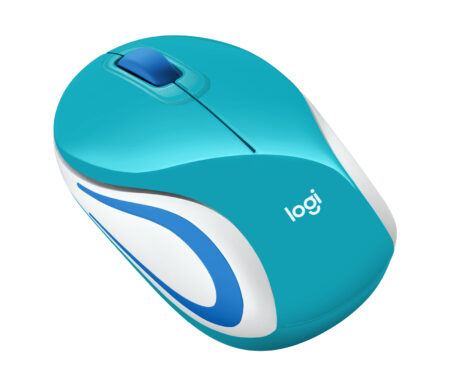 Mini Mouse Inalambrico Logitech M187 Turquesa 910-005363