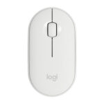 MOUSE INALAMBRICO LOGITECH PEBBLE M350 OPTICO/BLUETOOTH/1000DPI/COLOR BLANCO, 910-005770