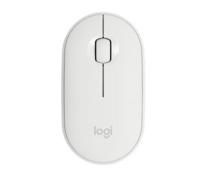 MOUSE INALAMBRICO LOGITECH PEBBLE M350 OPTICO/BLUETOOTH/1000DPI/COLOR BLANCO, 910-005770