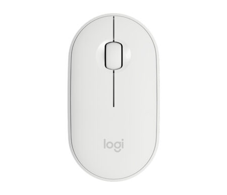 Mouse Inalambrico Logitech Pebble M350 Optico/Bluetooth/1000Dpi/Color Blanco, 910-005770