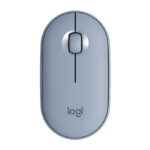 MOUSE INALAMBRICO LOGITECH PEBBLE M350 OPTICO/BLUETOOTH/1000DPI/COLOR AZUL, 910-005773