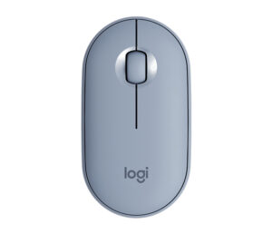 MOUSE INALAMBRICO LOGITECH PEBBLE M350 OPTICO/BLUETOOTH/1000DPI/COLOR AZUL, 910-005773