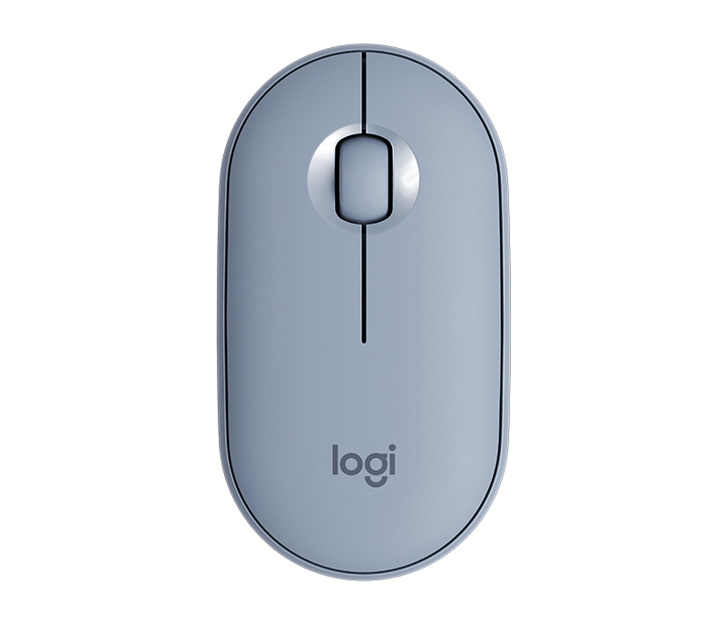 MOUSE INALAMBRICO LOGITECH PEBBLE M350 OPTICO/BLUETOOTH/1000DPI/COLOR AZUL, 910-005773