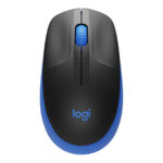 MOUSE INALAMBRICO LOGITECH M190, AZUL/NEGRO, AMBIDIESTRO, 1000DPI, 3 BOTONES, 910-005903