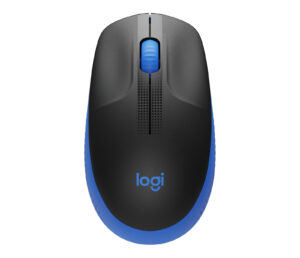 MOUSE INALAMBRICO LOGITECH M190, AZUL/NEGRO, AMBIDIESTRO, 1000DPI, 3 BOTONES, 910-005903
