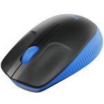 Mouse Inalambrico Logitech M190, Azul/Negro, Ambidiestro, 1000Dpi, 3 Botones, 910-005903