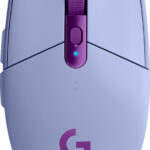 Mouse Inalambrico Logitech G305 Lightspeed, Gaming, Lila, 910-006021