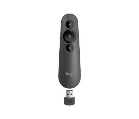 Presentador Inalambrico Logitech 910-006518 R500S, Laser, Inalambrico, USB, 3 Botones, Color Grafito