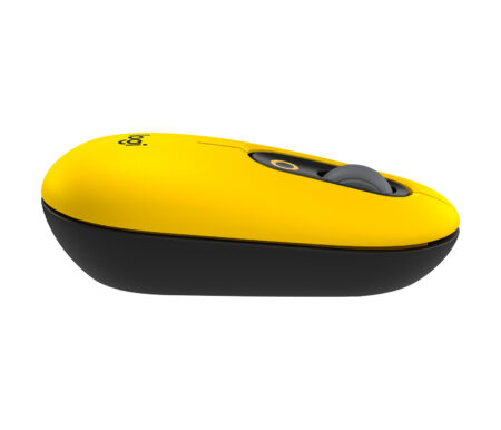 Mouse Inalambrico Logitech Pop /Amarillo Con Negro/USB/400Dpi/ 910-006549