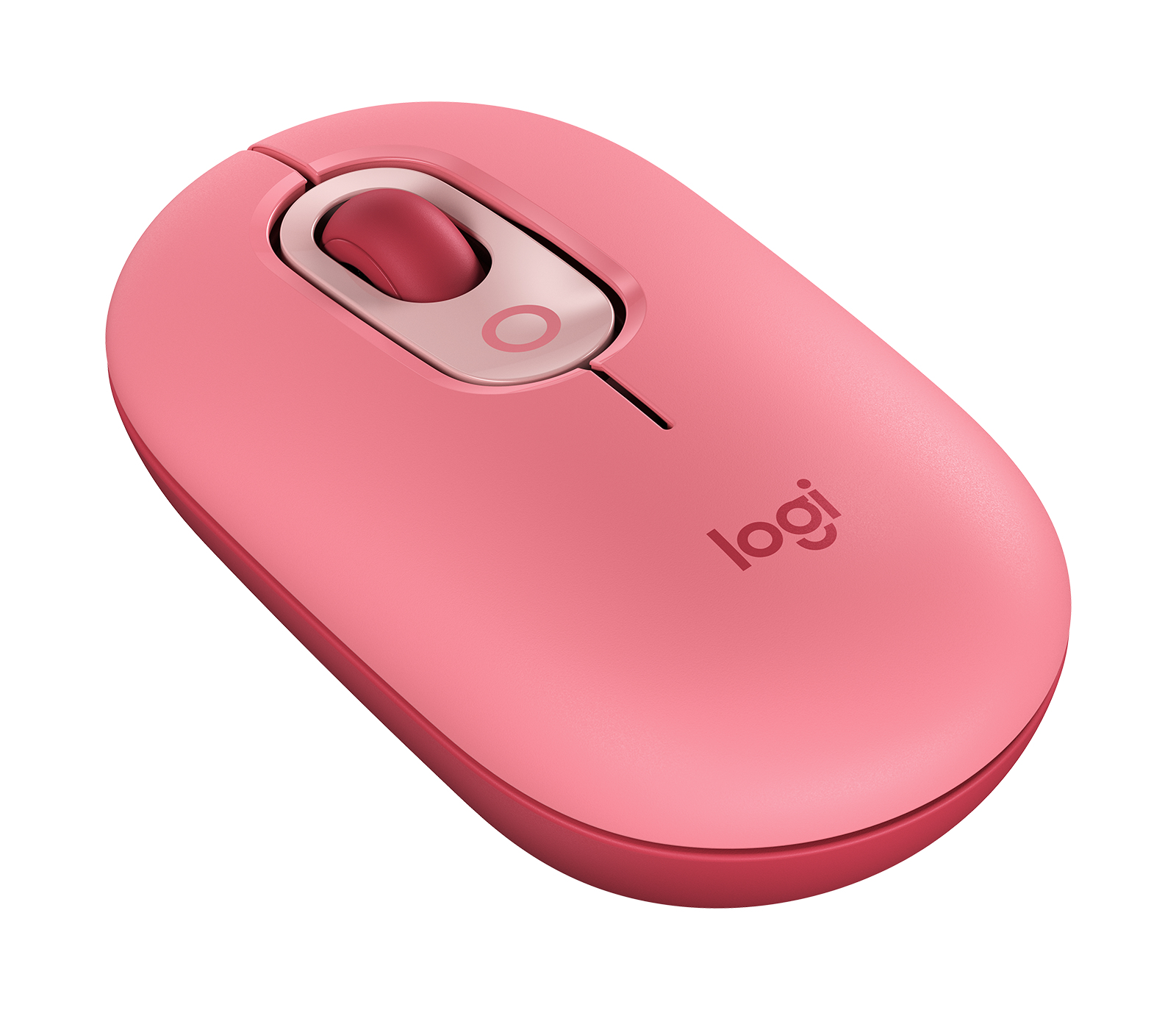 Mouse Inalambrico Logitech Pop Color Rosa Coral 4 Botones, 910-006551