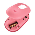 Mouse Inalambrico Logitech Pop Color Rosa Coral 4 Botones, 910-006551