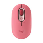 Mouse Inalambrico Logitech Pop Color Rosa Coral 4 Botones, 910-006551