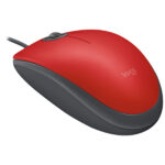 Mouse Alambrico Logitech M110, 1000 Dpi/3 Botones/USB A, Color Rojo, 910-006755