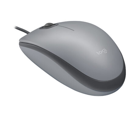 Mouse Alambrico Logitech M110, 1000 Dpi/3 Botones/USB A, Color Gris, 910-006757