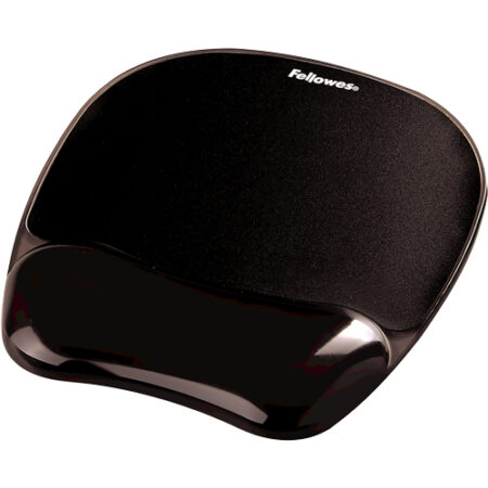 Mousepad Fellowes 9112101 Con Reposamuñecas De Gel/Antideslizante/Color Negro