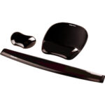 Mousepad Fellowes 9112101 Con Reposamuñecas De Gel/Antideslizante/Color Negro