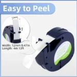CINTA PLASTICA ADHESIVA BLANCA DYMO M91331 LETRATAG 2 PACK