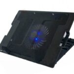 Base Enfriadora Para Laptop De Hasta 17" Brobotix/Iluminado/Ajustable/Negro, 917140