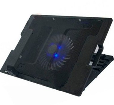 Base Enfriadora Para Laptop De Hasta 17" Brobotix/iluminado/ajustable/negro, 917140