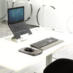 Mousepad Fellowes 91741 C/Descansa Muñecas De Gel Grafito Negro/Blanco