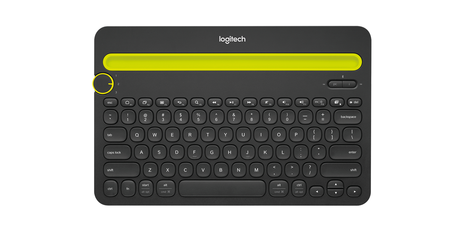 Logitech K480 Negro Bluetooth Qwerty