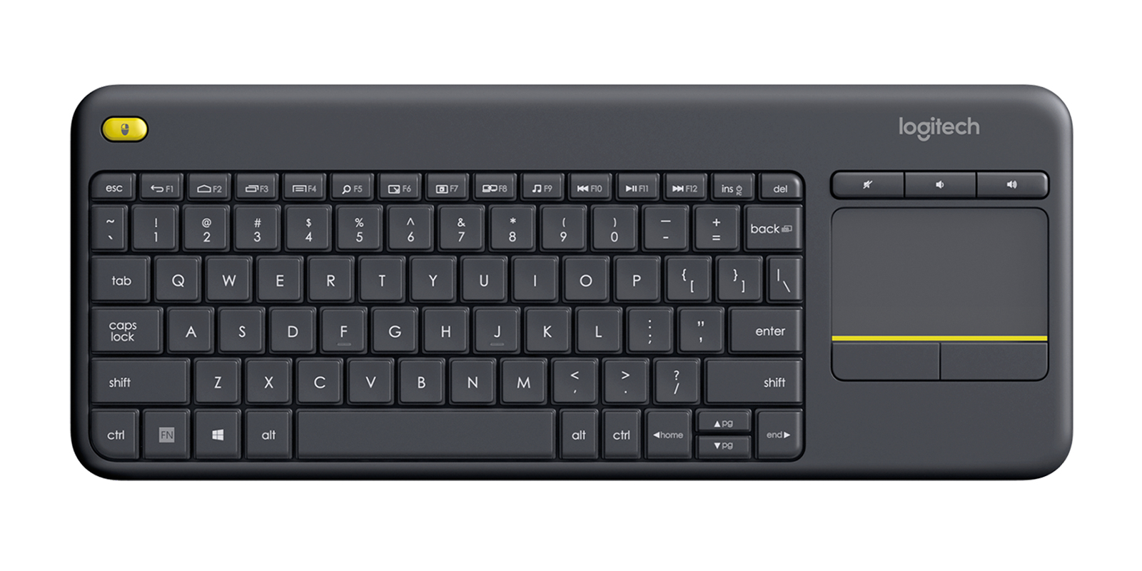 Teclado Logitech K400 Plus Inalambrico Touchpad, 920-007123