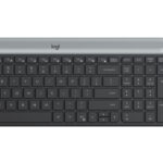 KIT TECLADO Y MOUSE INALAMBRICO LOGITECH MK470, SLIM, COLOR NEGRO, 920-009266