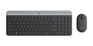 KIT TECLADO Y MOUSE INALAMBRICO LOGITECH MK470, SLIM, COLOR NEGRO, 920-009266
