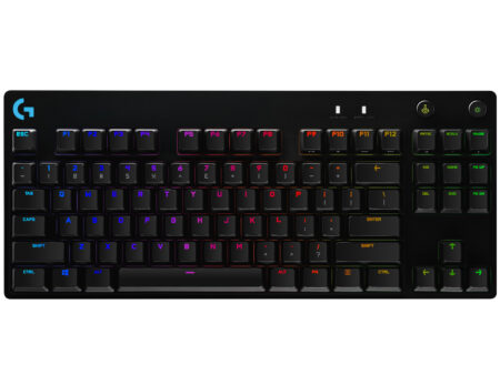 Teclado Mecánico Gaming Logitech Pro, USB, Estándar, Inglés, Negro, Rgb