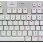 Teclado Mecanico Inalambrico Logitech G915 Tkl Rgb Lightspeed Gaming Blanco S/Teclado Numerico, 920-009660