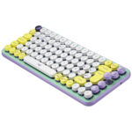 Teclado Inalambrico Mecanico Logitech Pop Keys Menta/Violeta/Blanco/Amarillo Teclas Emoji, 920-010714