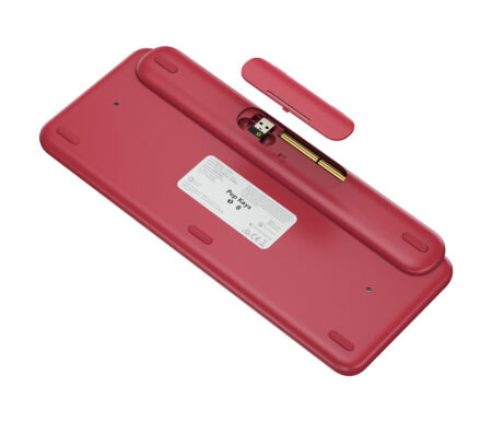 Teclado Inalambrico Mecanico Logitech Pop Keys Heartbreaker Mini Rosa Coral Teclas Emoji, 920-010715