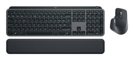 Kit Teclado Y Mouse Inalambrico Logitech Mx Keys Combo Business Gen 2/Reposamanos/Color Grafito/920-010924