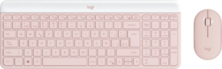 Teclado Y Mouse Logitech Slim Combo Mk470 Rose