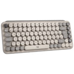 Teclado Inalambrico Logitech Pop Keys Bluetooth Niebla, 920-011518