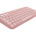 Teclado Inalambrico Logitech Pebble Keys 2 K380S/Bluetooth/Logi Bolt/Color Rosa, 920-011785