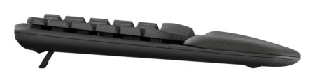Teclado Inalambrico Logitech Wave Keys/Bluetooth/Logi Bolt/Ergonomico/Color Grafito, 920-012278