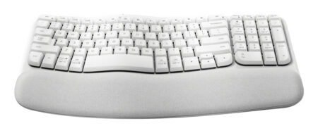 Teclado Inalambrico Logitech Wave Keys/Bluetooth/Logi Bolt/Ergonomico/Color Blanco, 920-012279