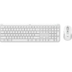 Kit Teclado Y Mouse Logitech Mk950 Off-White Silent Touch USB Bo