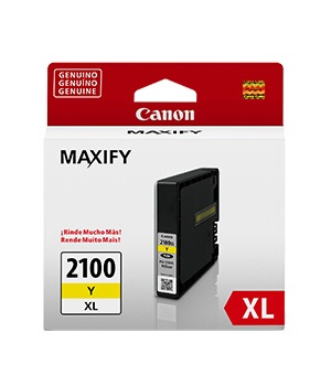 Tinta Canon Pgi-2100 Xl Amarillo Alto Rendimiento, 9282B001Aa