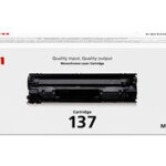 Toner Canon 137 Negro Rendimiento Aprox. 2,400 Paginas, 9435B001Aa