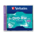 Dvd-Rw Verbatim 4.7Gb 4X Single Slim Case , 94836