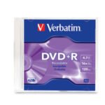 Dvd+R Verbatim De 4.7Gb A 16X En Estuche Slim 95059