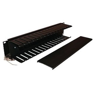 Organizador Horizontal Belden 9512-1902N 2Ur C/ Tapa Negro