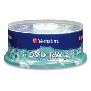 Disco Dvd-R Verbatim – Dvd-Rw, 30, 120 Min