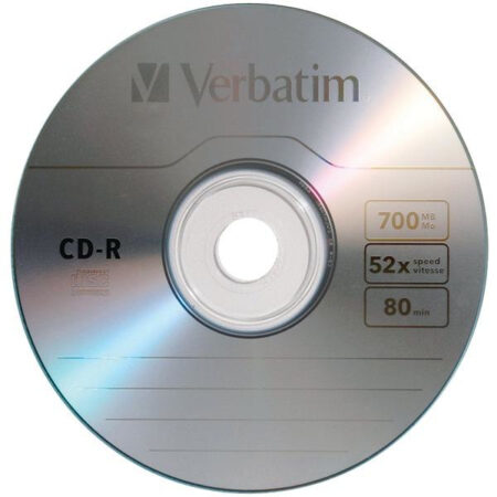 50 Piezas De Disco Compacto Verbatim Cd-R 80Min 700Mb 52X, 96298